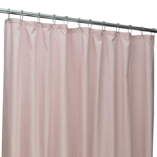 Bath Bliss Microfiber Soft Touch Dash Design Shower Curtain Liner
